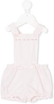 Thumbnail for your product : Lili Gaufrette ruffle trim dungarees