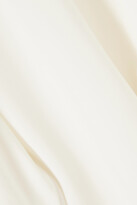 Thumbnail for your product : Halston Ruched Stretch-jersey Mini Dress - Off-white