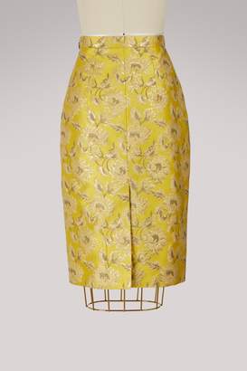 Prada Jacquard pencil skirt