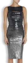 Thumbnail for your product : Donna Karan Grey degradé sequinned dress