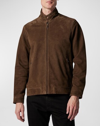 Rodd & Gunn Men's Glen Massey Leather Bomber Jacket