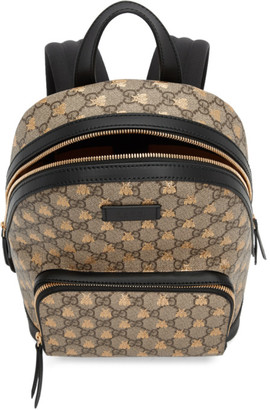 Gucci Beige GG Supreme Bestiary Backpack