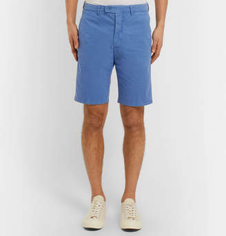 Aspesi Slim-Fit Washed Cotton-Twill Shorts