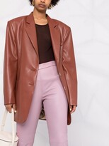 Thumbnail for your product : Alberta Ferretti Skinny Leather Trousers