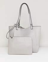 Thumbnail for your product : ASOS Design Bonded Shopper Bag With Removable Tablet Case