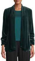 Thumbnail for your product : Eileen Fisher Velvet Open-Front Jacket
