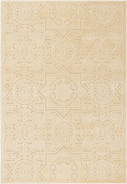 Martha Stewart MarthaStewartWayfarer-MSR4422-IndoorPowerLoomedAreaRugs-Creme-4'x5'7\