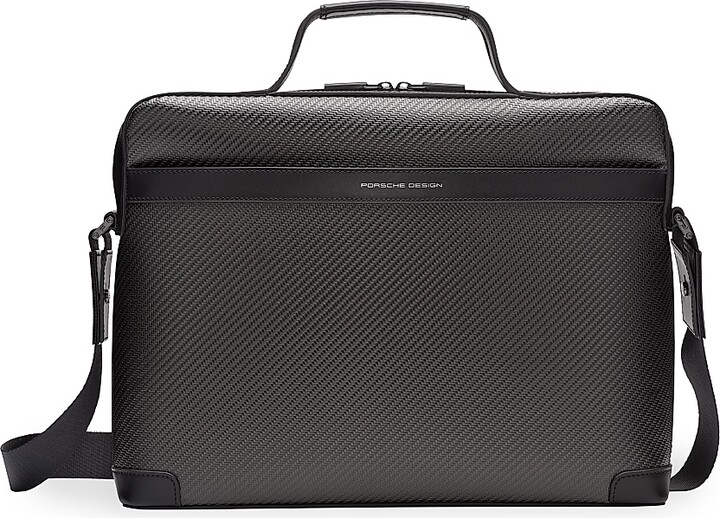 Men's Medium Carbon Fiber Briefcase - Black