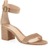 gianvito rossi suede ankle tie sandals