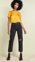 Thumbnail for your product : Nation Ltd. Marie Sateen Boxy Crop Top