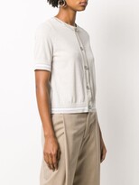Thumbnail for your product : Lorena Antoniazzi Short-Sleeved Knitted Top
