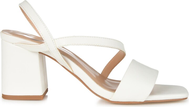 white heels wide width