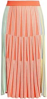 Thumbnail for your product : Kenzo Colorblock Ribbed Knit Midi Skirt