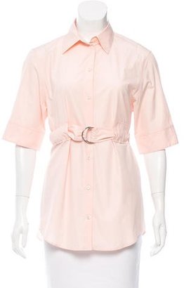 Celine Belted Button-Up Top w/ Tags