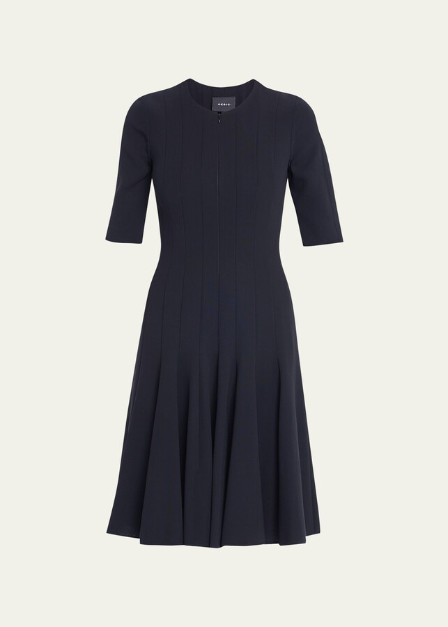Elbow Sleeve Navy Dress | Shop the world's largest collection of 