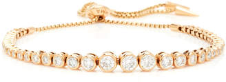 Jemma Wynne Rose Gold Prive Luxe Bezel Diamond Slider Bracelet