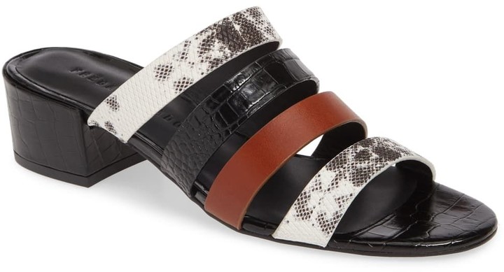 low heel leather sandals