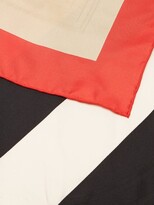 Thumbnail for your product : Burberry Icon Stripe Logo-jacquard Silk-twill Scarf - Beige Multi