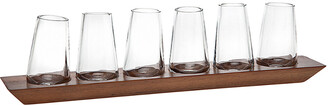 Godinger Finn Set Of 6 Shot Glasses With Tray