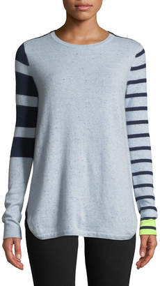 LISA TODD Plus Size Classic Pop Striped Cashmere Sweater