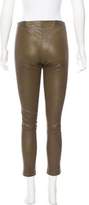Thumbnail for your product : Alice + Olivia Leather Zip-Up Leggings