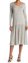 Thumbnail for your product : Dual Nature Drop Waist Long Sleeve Midi Dress