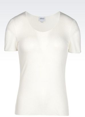 Armani Collezioni T-Shirt In Modal Blend Jersey