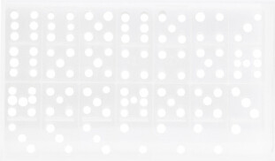 TJMAXX 7X4 Acrylic Dominoes Decorative Game Set