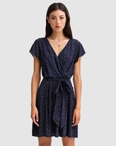Thumbnail for your product : Belle & Bloom Women's Navy Mini Dresses - I'm The Star Wrap Dress