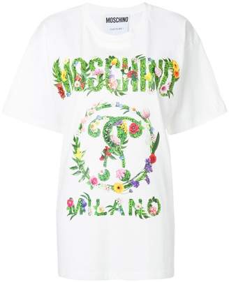 Moschino floral logo T-shirt