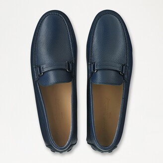 Russell \u0026 Bromley Men's Blue Leather Daytona Luxury Driver Shoes, Size: UK  9 - ShopStyle Slip-ons \u0026 Loafers