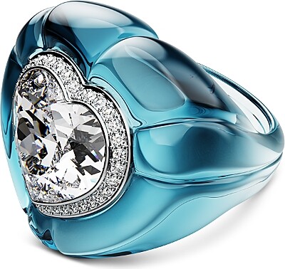 Swarovski Dulcis Multicolor Crystal Heart Statement Ring