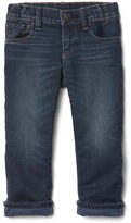 Thumbnail for your product : Gap Stretch super soft lined straight jeans