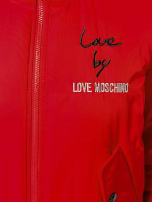 Love Moschino embroidered bomber jacket