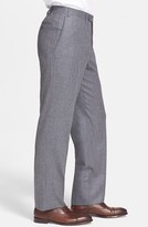 Thumbnail for your product : Canali Flat Front Wool Trousers