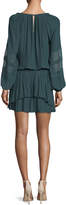 Thumbnail for your product : Ramy Brook Aidan V-Neck Long-Sleeve Silk Dress