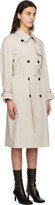 Thumbnail for your product : Theory Beige Double-Breasted Trench Coat