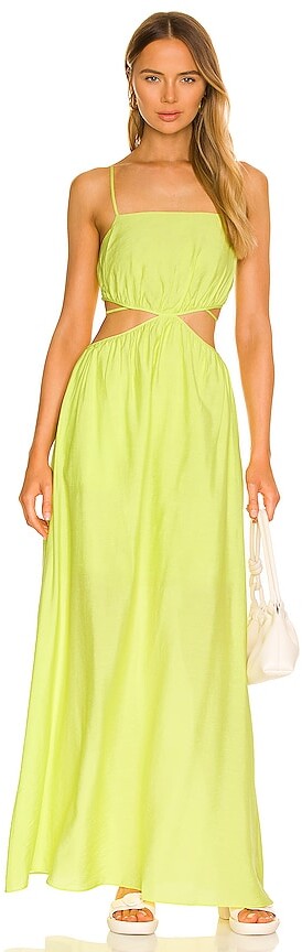 jonathan simkhai green bustier dress