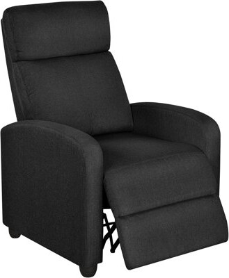 Latitude Run Modern Fabric Recliner Chair With Pocket Spring Support - Adjustable Push Back Reclining Sofa For Living Room Bedroom Or Home Theater - Sturdy Frame