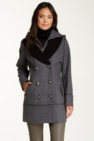 Thumbnail for your product : Kensie Long Wool Blend Peacoat