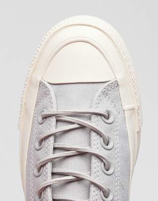 Converse Chuck Taylor All Star Lift Ripple Ox Trainers In Pale Grey