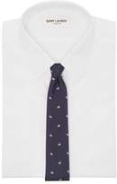 Thumbnail for your product : Paul Smith Jacquard Rabbit-motif Silk-faille Tie - Mens - Blue Multi