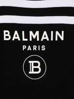 Thumbnail for your product : Balmain Kids Logo Striped Jumper