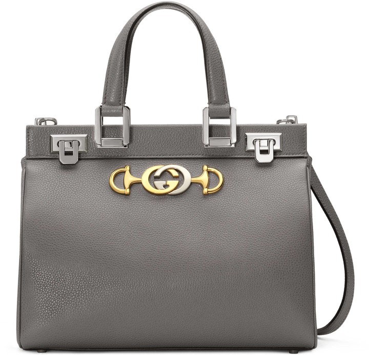 Gucci Zumi grainy leather small top handle bag - ShopStyle