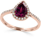 Thumbnail for your product : Effy Rhodolite Garnet (1 ct. t.w.) and Diamond (1/8 ct. t.w.) Ring in 14k Rose Gold