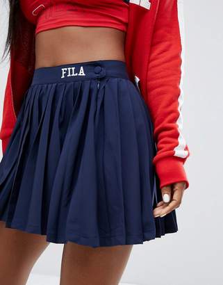 Fila Pleated Tennis Skirt In Luxe Fabric