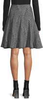 Thumbnail for your product : Emporio Armani ZigZag Double-Breasted Flare Skirt