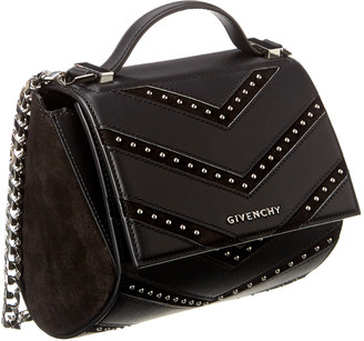 Givenchy Pandora Box Leather & Suede Shoulder Bag