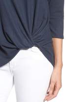 Thumbnail for your product : Gibson Twist Front Cozy Fleece Pullover