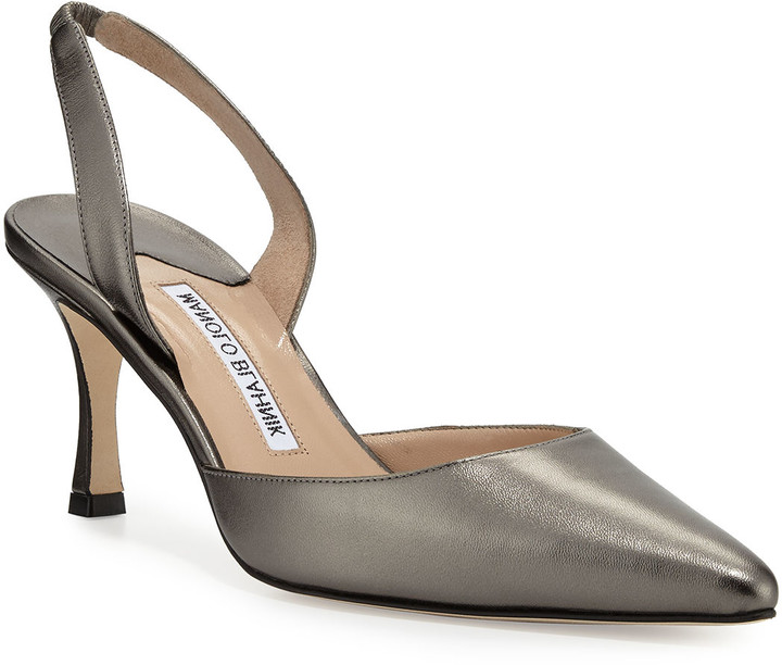 pewter slingback heels